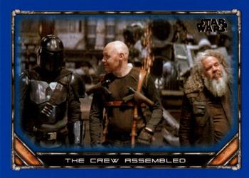 2020 Topps Star Wars: The Mandalorian Season 1 - Blue #67 The Crew Assembled Front