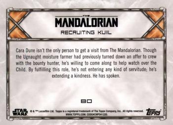 2020 Topps Star Wars: The Mandalorian Season 1 - Blue #80 Recruiting Kuiil Back