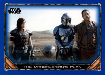 2020 Topps Star Wars: The Mandalorian Season 1 - Blue #85 The Mandalorian’s Plan Front