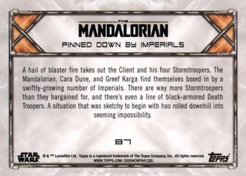 2020 Topps Star Wars: The Mandalorian Season 1 - Blue #87 Pinned down by Imperials Back