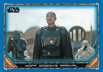 2020 Topps Star Wars: The Mandalorian Season 1 - Blue #88 Moff Gideon’s Arrival Front