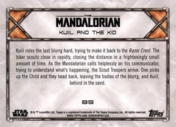 2020 Topps Star Wars: The Mandalorian Season 1 - Blue #89 Kuiil and The Kid Back