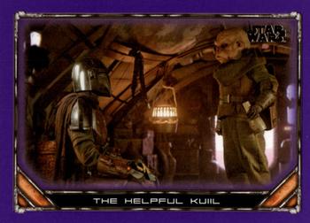2020 Topps Star Wars: The Mandalorian Season 1 - Purple #8 The Helpful Kuiil Front