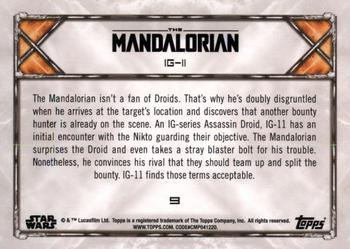 2020 Topps Star Wars: The Mandalorian Season 1 - Purple #9 IG-11 Back