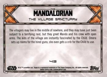 2020 Topps Star Wars: The Mandalorian Season 1 - Purple #43 The Village Sanctuary Back