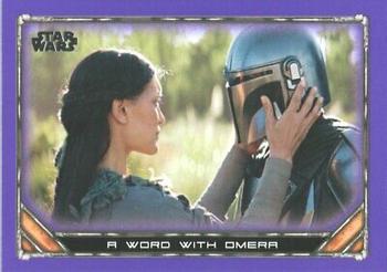 2020 Topps Star Wars: The Mandalorian Season 1 - Purple #51 A Word with Omera Front