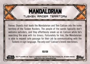 2020 Topps Star Wars: The Mandalorian Season 1 - Purple #59 Tusken Raider Territory Back