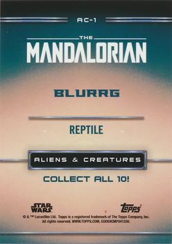 2020 Topps Star Wars: The Mandalorian Season 1 - Aliens & Creatures #AC-1 Blurrg Back