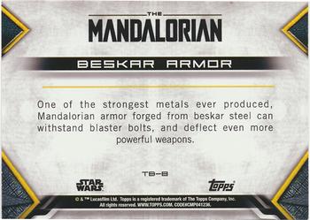2020 Topps Star Wars: The Mandalorian Season 1 - Tools of the Bounty Hunter #TB-8 Beskar Armor Back