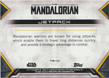 2020 Topps Star Wars: The Mandalorian Season 1 - Tools of the Bounty Hunter #TB-10 Jetpack Back
