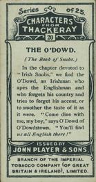 1913 Player's Characters from Thackeray #20 The O'Dowd Back