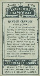 1913 Player's Characters from Thackeray #22 Rawdon Crawley Back