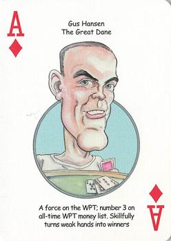 2005 Hero Decks Poker Heroes Playing Cards #A♦ Gus Hansen Front