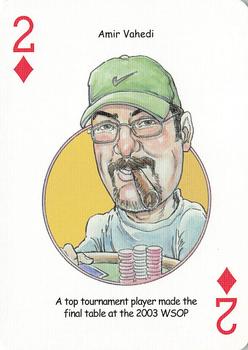 2005 Hero Decks Poker Heroes Playing Cards #2♦ Amir Vahedi Front