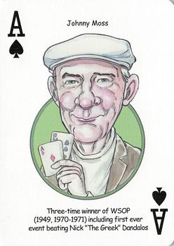 2005 Hero Decks Poker Heroes Playing Cards #A♠ Johnny Moss Front