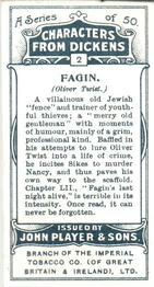 1923 Player's Characters from Dickens #2 Fagin Back