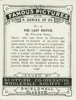 1924 Scottish Co-operative Wholesale Society (S.C.W.S.) Famous Pictures #10 The Last Match Back