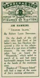 1924 Carreras Figures of Fiction #2 Jim Hawkins Back