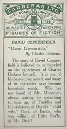 1924 Carreras Figures of Fiction #14 David Copperfield Back