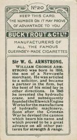 1924 Bucktrout Inventors #20 William Armstrong Back