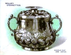 1924 Wills's Old Silver #6 Caudle-Cup and Cover Front