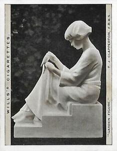 1928 Wills's Modern British Sculpture #5 Garden Figure Front