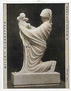 1928 Wills's Modern British Sculpture #6 The Child Front