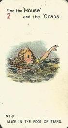 1930 Carreras Alice in Wonderland (Small) #6 Alice in the Pool of Tears Front