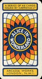 1930 Carreras Alice in Wonderland (Small) #9 Alice and the Mushroom Back