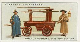 1930 Player's Fire-Fighting Appliances #5 Manual Fire-Engine, late 18th Century Front