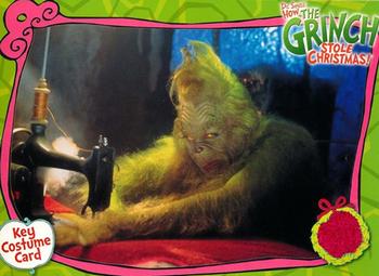 2000 Dynamic Forces How the Grinch Stole Christmas - Key Costumes Case Topper #CC4 Grinch Front