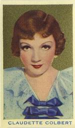 1939 Rothmans Beauties of the Cinema #NNO Claudette Colbert Front