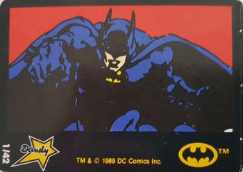 1989 Dandy Batman Stickers #1 Batman Front