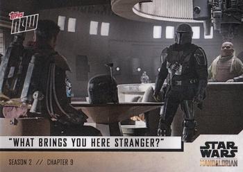 2020 Topps Now Star Wars: The Mandalorian Season 2 #2 “What brings you here stranger?” Front
