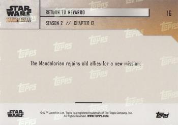 2020 Topps Now Star Wars: The Mandalorian Season 2 #16 Return to Nevarro Back