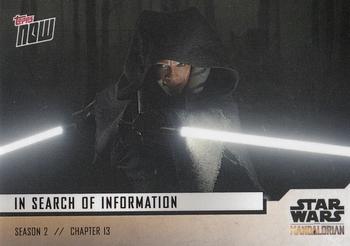 2020 Topps Now Star Wars: The Mandalorian Season 2 #21 In Search of Information Front