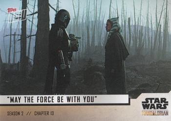2020 Topps Now Star Wars: The Mandalorian Season 2 #25 “May The Force Be With You” Front