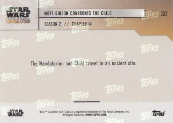 2020 Topps Now Star Wars: The Mandalorian Season 2 #30 Moff Gideon Confronts the Child Back