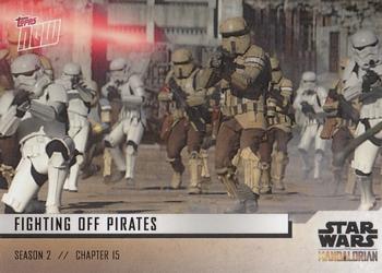 2020 Topps Now Star Wars: The Mandalorian Season 2 #33 Fighting Off Pirates Front