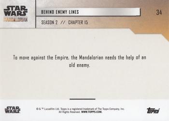 2020 Topps Now Star Wars: The Mandalorian Season 2 #34 Behind Enemy Lines Back
