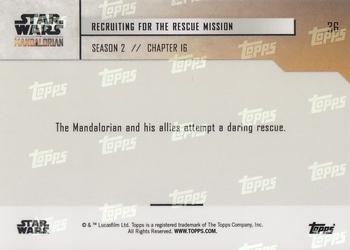 2020 Topps Now Star Wars: The Mandalorian Season 2 #36 Recruiting for the Rescue Mission Back