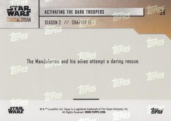 2020 Topps Now Star Wars: The Mandalorian Season 2 #38 Activating the Dark Troopers Back