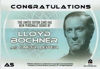 2004 Rittenhouse The Complete Battlestar Galactica - Autographs #A5 Lloyd Bochner Back