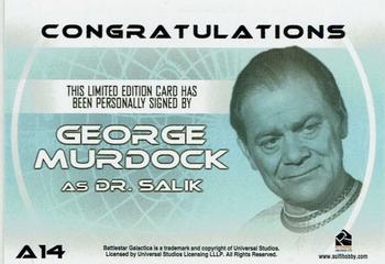 2004 Rittenhouse The Complete Battlestar Galactica - Autographs #A14 George Murdock Back