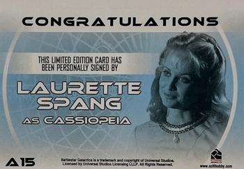 2004 Rittenhouse The Complete Battlestar Galactica - Autographs #A15 Laurette Spang Back