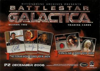 2007 Rittenhouse Battlestar Galactica Season Two - Promos #P2 Captain Lee Adama Back