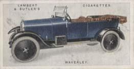 1923 Lambert & Butler Motor Cars (2nd Series) #26 Waverley Front