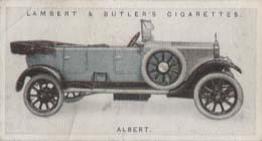 1923 Lambert & Butler Motor Cars (2nd Series) #27 Albert Front