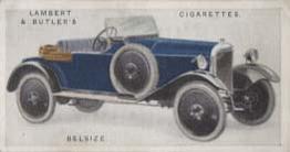 1923 Lambert & Butler Motor Cars (2nd Series) #33 Belsize Front