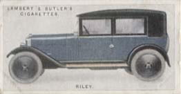 1923 Lambert & Butler Motor Cars (2nd Series) #41 Riley Front